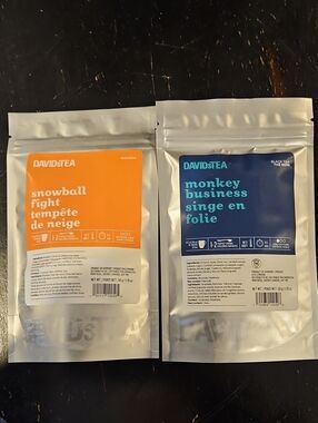 DAVIDsTEA Snowball Fight & Monkey Business Tea Duo - 2 Bags